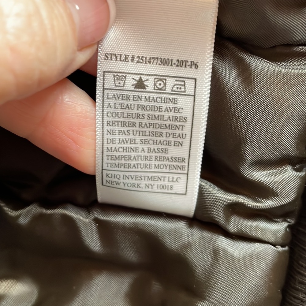 Hurley Brown Insulated Zip Up Baby Jacket - Size 18 Months - Picture 12 of 12